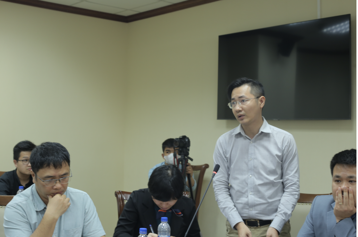 Ông Trần Quang, Bộ phận Pháp chế Tập đoàn CMC tham gia đóng góp ý kiến.